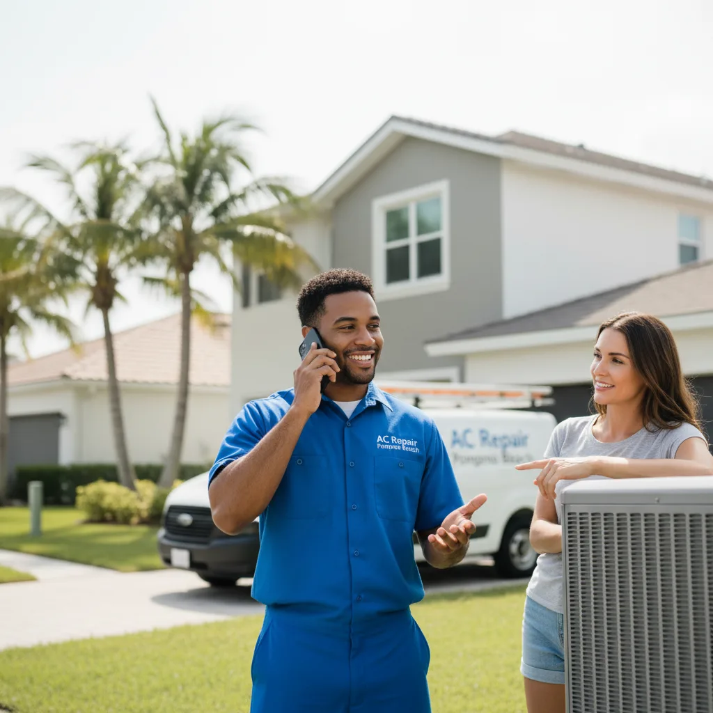 AC Repair Pompano Beach customer support in Luna Pier